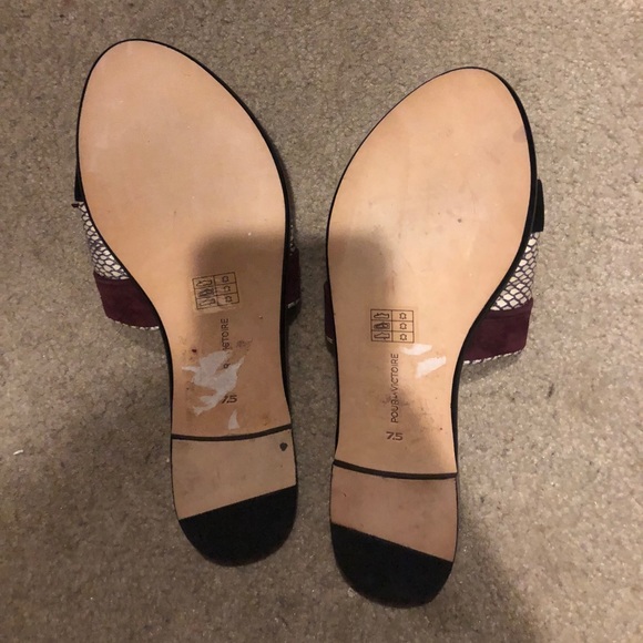 ANTHROPOLOGIE Pour La Victoire Leather Tasel Slide - Picture 6 of 6